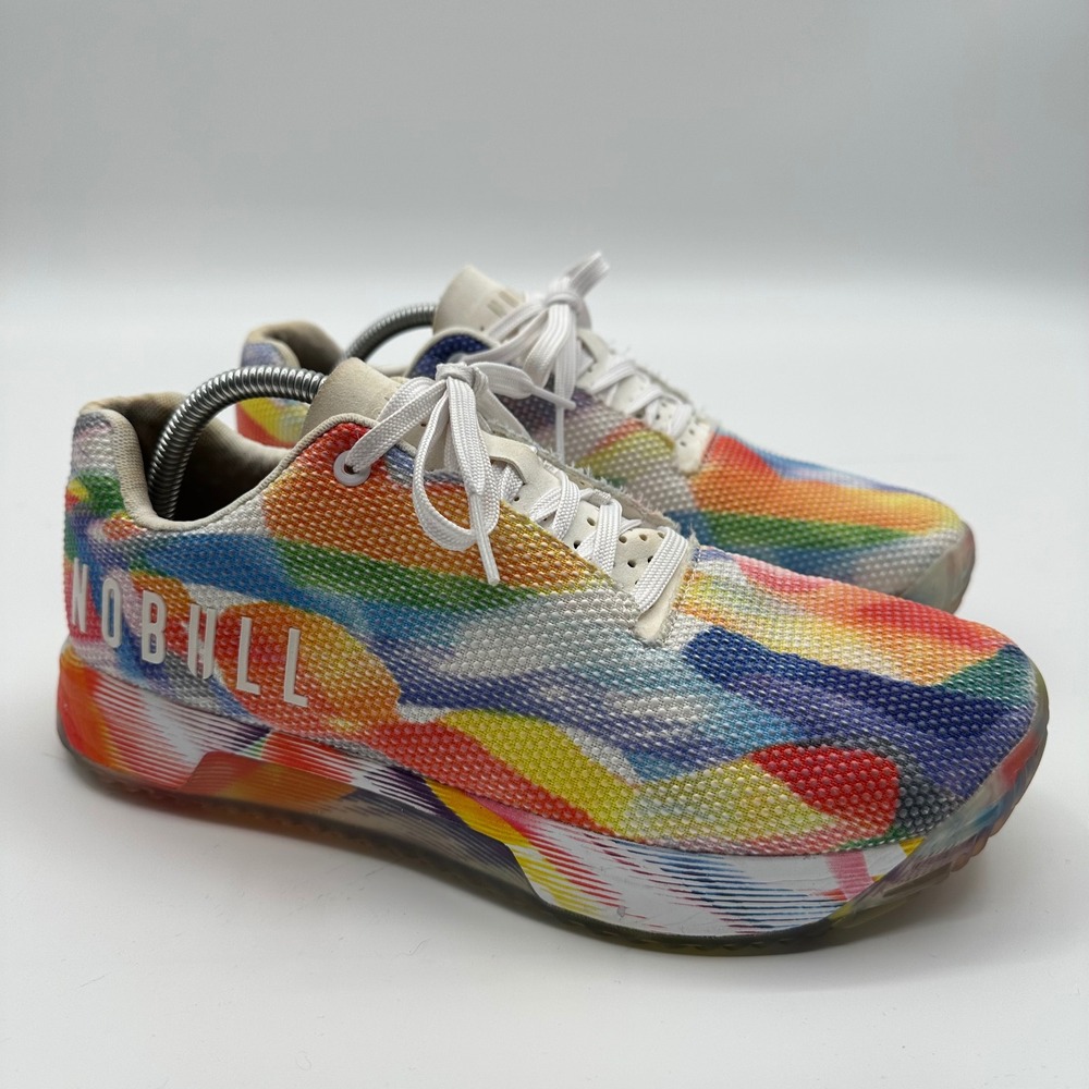NOBULL Trainer Rainbow Multi Color Cross Training Shoes Mens 10.5 Womens 12 READ
